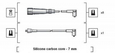 MAGNETI MARELLI 941318111086 -  Комплект проводов зажигания